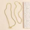 Gold Layered Necklace for Women Cuban Link Paperclip Chain Toggle Clasp Necklace Jewelry
