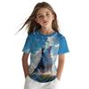 Summer Fashion Children's Clothing Creative Colorful Fun Animal 3D Printed T-shirt Comfortable Soft Breathable Casual Versatile Short Sleeve T-shirt