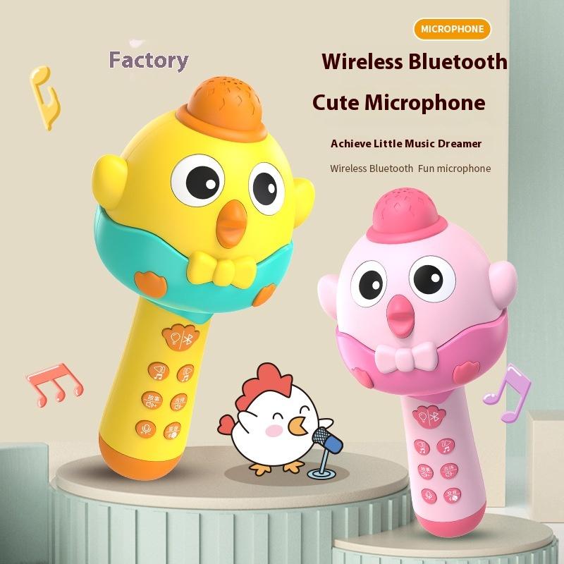 Dětský malý mikrofon, integrovaný audio mikrofon, dětský zpívací stroj, bezdrátové bluetooth zpívání, kojenecké hračky
