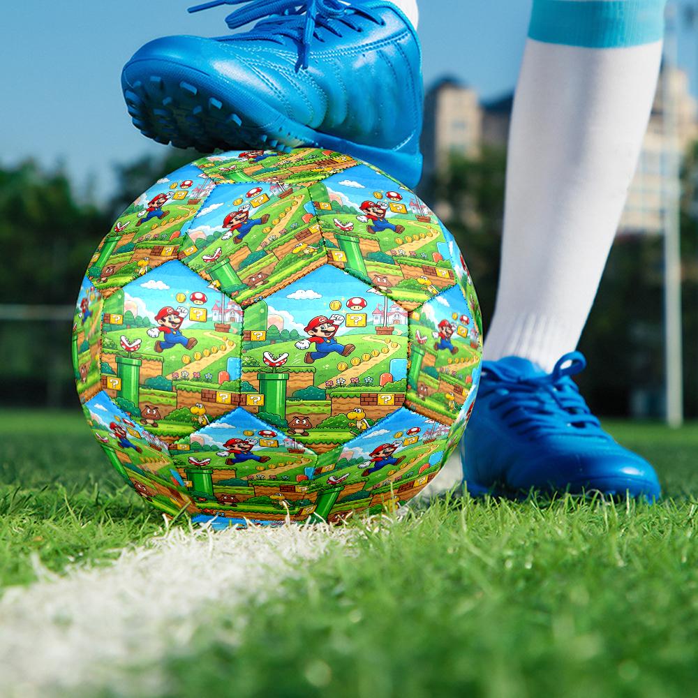 Mario Theme Size 5 Soccer Ball, Suitable for Both Indoor and Outdoor Matches, a Gift Suitable for Everyone.