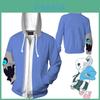 Spiel Undertale Sans 3D Cosplay Kostüm Reißverschluss Hoodie Mit Lebendigem Druck Und Komfort