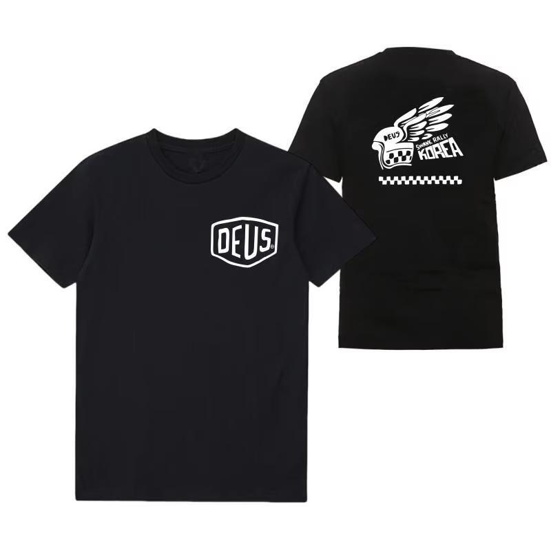 

DEUS EX MACHINA Men Clothing T-Shirts Fashion tide Short Sleeve Streetwear MX Summer Round Neck Tees Y2k Short Sleeves Classic XXL
