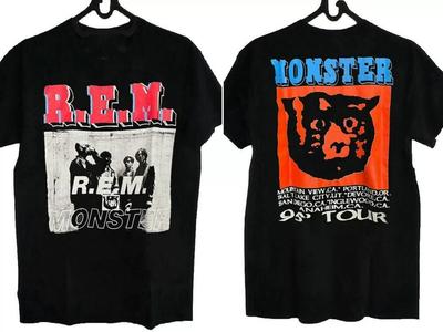 R.E.M T-Shirt, REM - Monster 1995 Tour Reprint All Size Shirt 20D1259 Unisex T-Shirt
