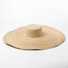 Spring and Summer New Flat-top Large Brim Lafite Straw Hat Concave Travel Sunscreen Large Edge Lafite Grass Flat-top Hat