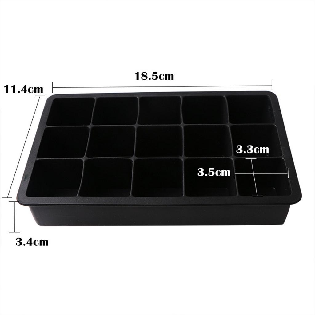 1 Pcs New Silicone Ice Cube Maker Form For Ice Candy Cake Pudding Chocolate Molds Easy-Release Square Shape Ice Cube Trays Molds