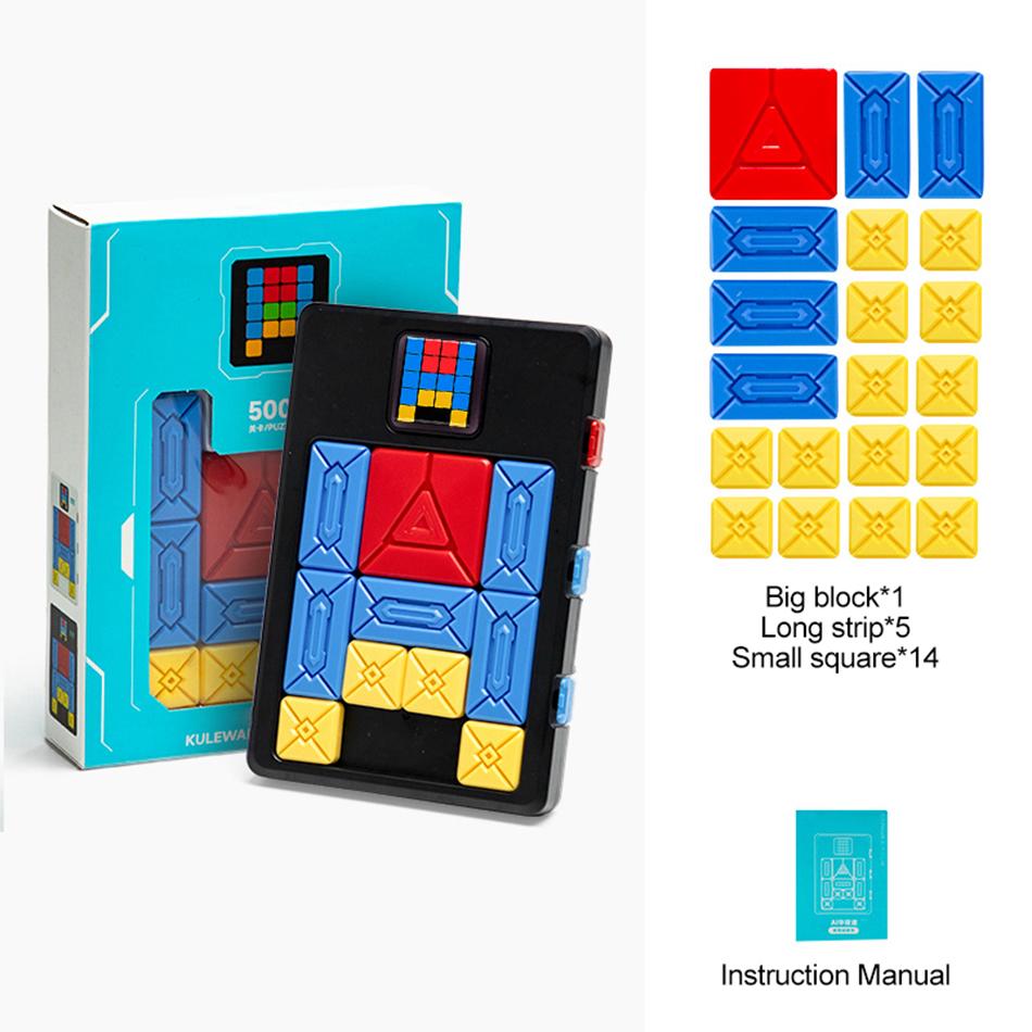 

Educational Huarong Road Magnetic Suction Sliding Puzzle Toy 500+ Levels Logical Thinking Training Game Challenge for Adult Kids