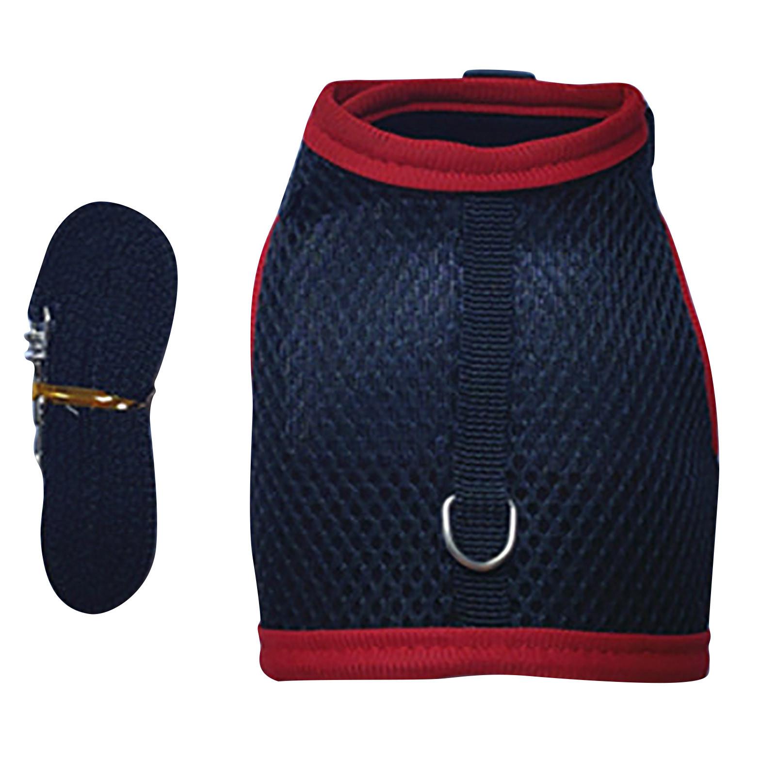 

Small Pet Clothes Ferret Traction Rope Guinea Pig Chest Back Guinea Pig Vest Traction Rope Rope Chest Back S чёрный
