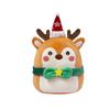 1/3/6PCS Santa Snowman Reindeer Plush Pillow Toys Capybara Stuffed Animal Christmas Home Decor Gifts