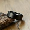 Stainless Steel Ring Classic Black Golden coppery Glossy Men Rings