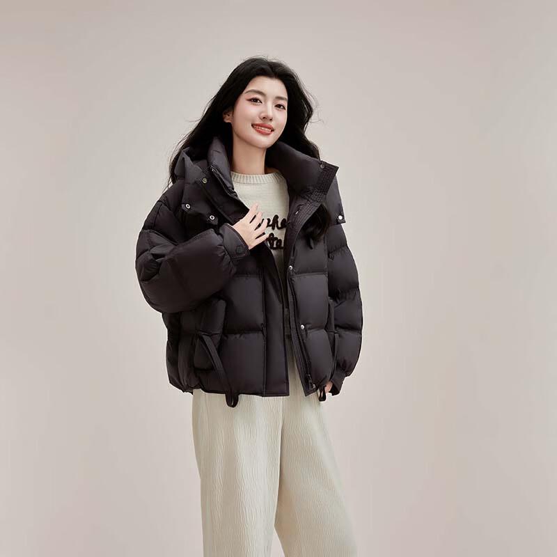 YAYA Women's Winter 2024 Hooded Short Puffer Down Jacket