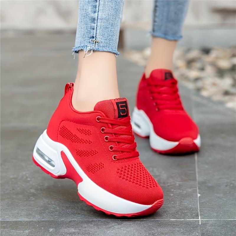Women's Low-Top Lace-Up Sneakers - Breathable Fabric Upper, Cushioned ComfortWhite Casual Shoes for All-Season Casual Attire, Ladies Sneakers