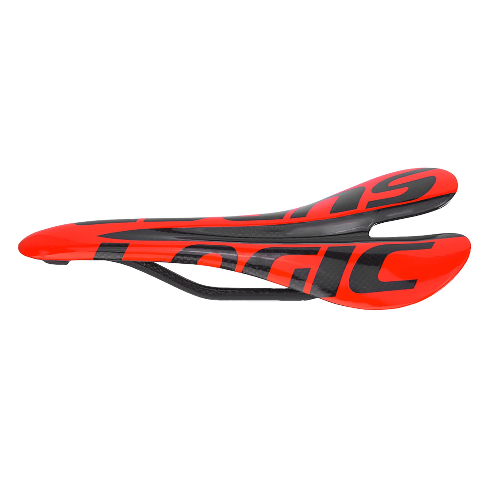 

Hollow Design Carbon Fiber Red Bike Saddle Seat, Lightweight and Comfortable, Ideal for Cycling, Road and Mountain Bikes (Red)