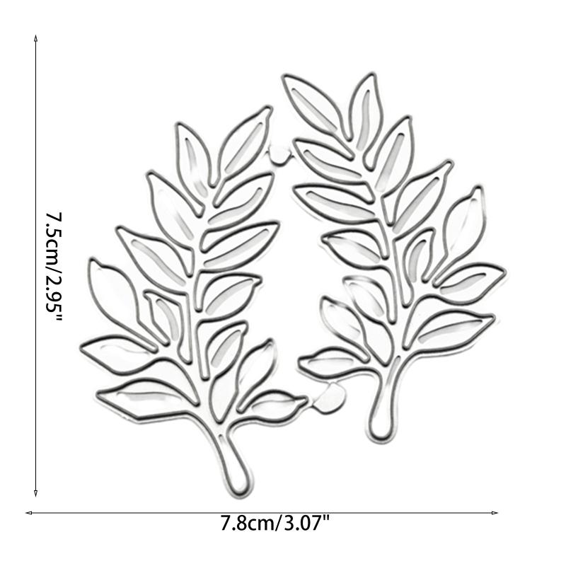Carbon Steel Leaves Die Cuts, Birthday Leaves Stencils, Birthday Cards Cutting Dies for Scrapbooking Paper Card
