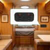 Panel Screw Mount USB Power Panel with Battery Readout, 6 Port Car Interior Chargers Socket with Front Button and Flush Face for Daily Charging