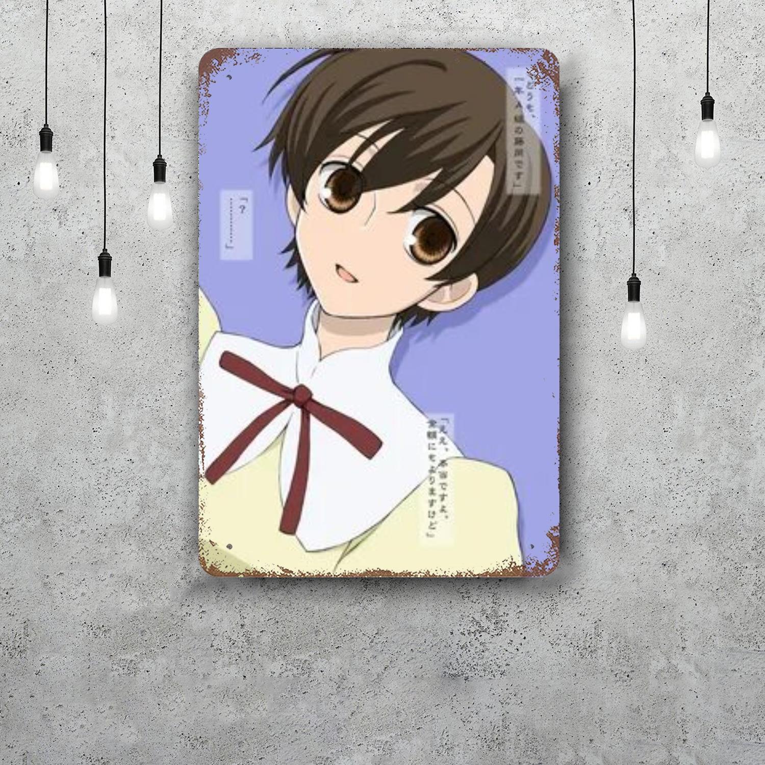 

Клуб Романтики High School Ouran Ретро Винтажная Жестяная Вывеска Постер Декоративная Табличка Металлическая Пластина Настенный Декор 20x30cm（7.8x11.8inch）