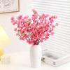 1/3Pcs Peach Blossom Artificial Flowers Bouquet Silk Fake Flowers for Home Decor Garden Wedding Decoration Outdoor Vase Ornament