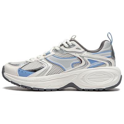Li Ning 92 Cici Comfortable Versatile Classic Slip Resistant Durable Rebound Low Top Lifestyle Casual Shoes Women Sneaker White Silver Blue AGCU034-12