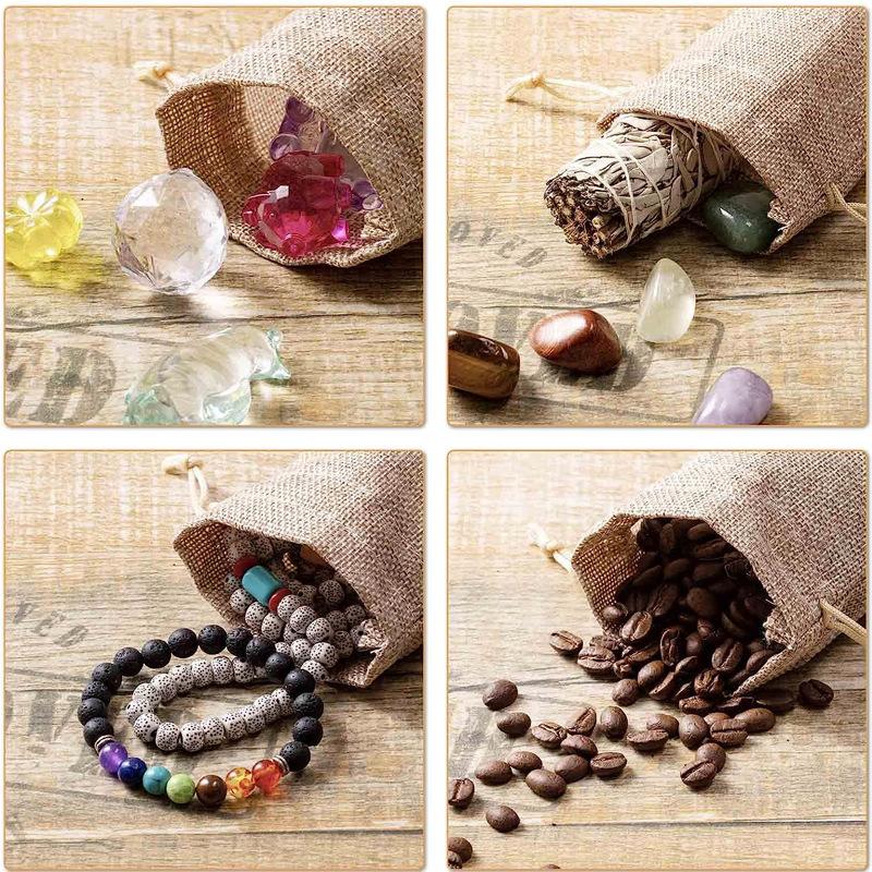 30 STÜCKE Kordelzugbeutel Kordelzugbeutel Hochzeitsfeier Geschenktüten Weihnachten Schmuckbeutel DIY Stoffbeutel