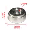 Female Thread Aluminum Weld Connector Nut 1/4 1/2 3/8 1/8 NPT M14 M16 M18 Bung Fitting Adapter Auto Part