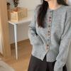 Autumn and winter long-sleeved knitted cardigan women's color single-breasted autumn new fashion versatile long-sleeved sweater jacket