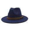 61Cm Large Size Woolen Jazz Hat Top Hat Retro Flat-Brimmed Big Eaves Hat