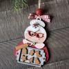 Mrs Claus Pendant Wooden Christmas Tree Hanging Ornament Reusable Baking Christmas Grandma Festive Decor for Home Xmas Party