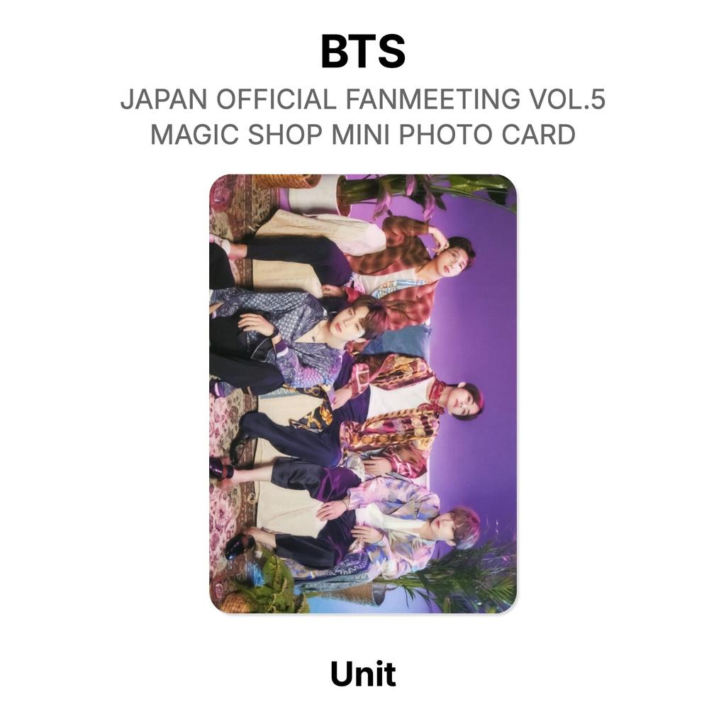 BTS JAPAN OFFICIAL FANMEETING VOL.5 MAGIC SHOP MINI PHOTO CARD Official Photocard