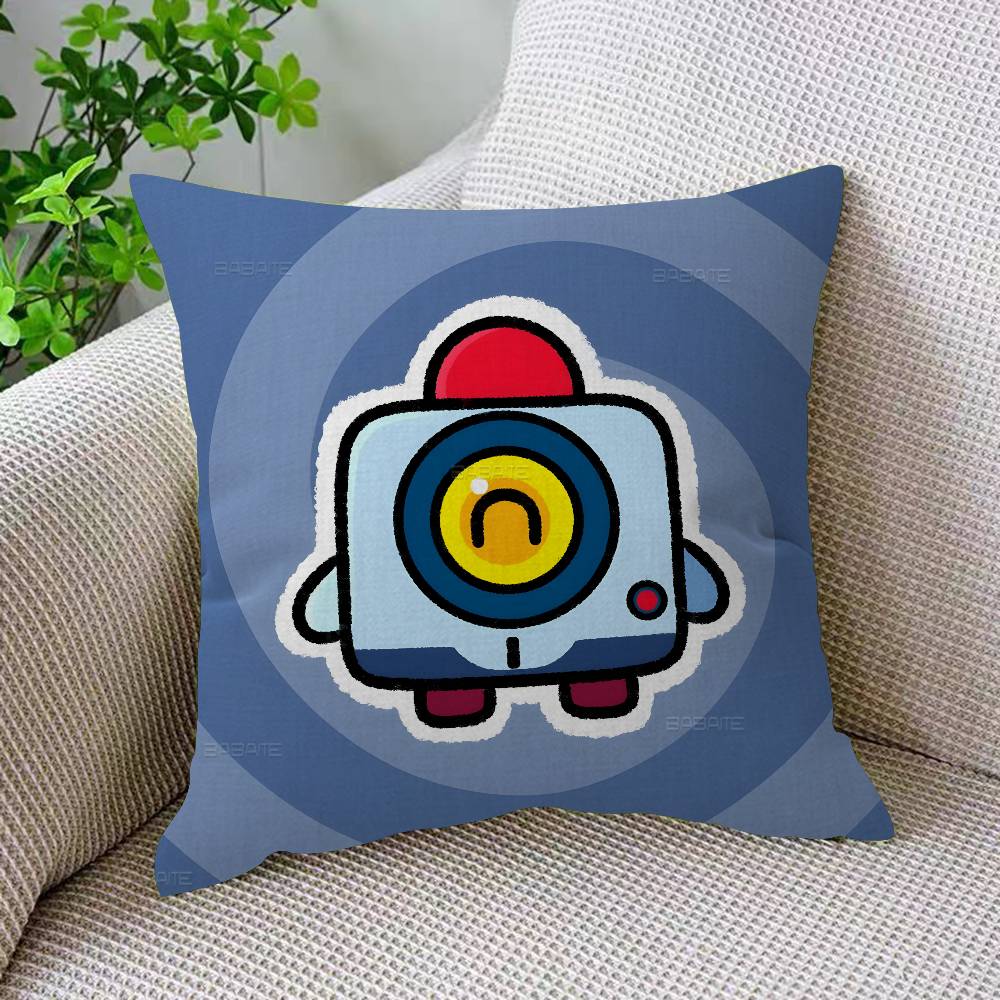 Game Brawl Game SStars Pillow Covers Cartoon Sofa Decorative Home Doublesided Printing Short Plush Cute Cushion Cover