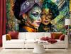 Wallpaper Carnival Woman Abstraction