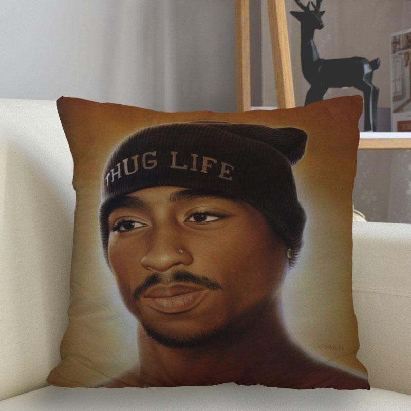 Musife New Custom 2Pac Tupac Pillowcase Sofa Decorative Cushion Cover Pillowcase Home Decor Drop Shipping
