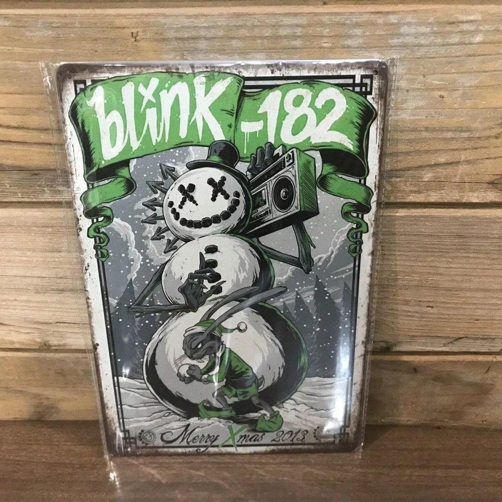 Blink-182 Vintage Tin Metal Sign 8x12 Inch Wall Decor for Man Cave Home Office