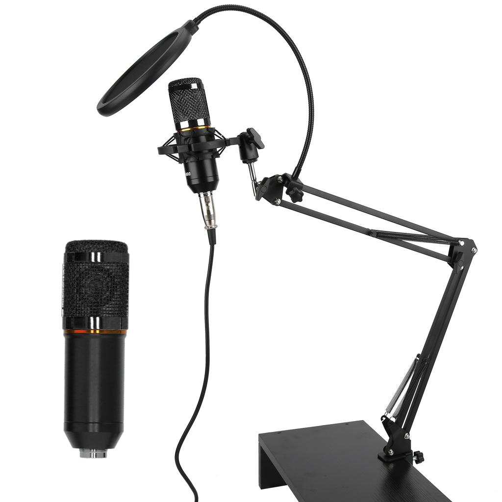 Condenser Microphone Kit USB with Flexible Arm BM800 for PC Desktop Notebook Computer