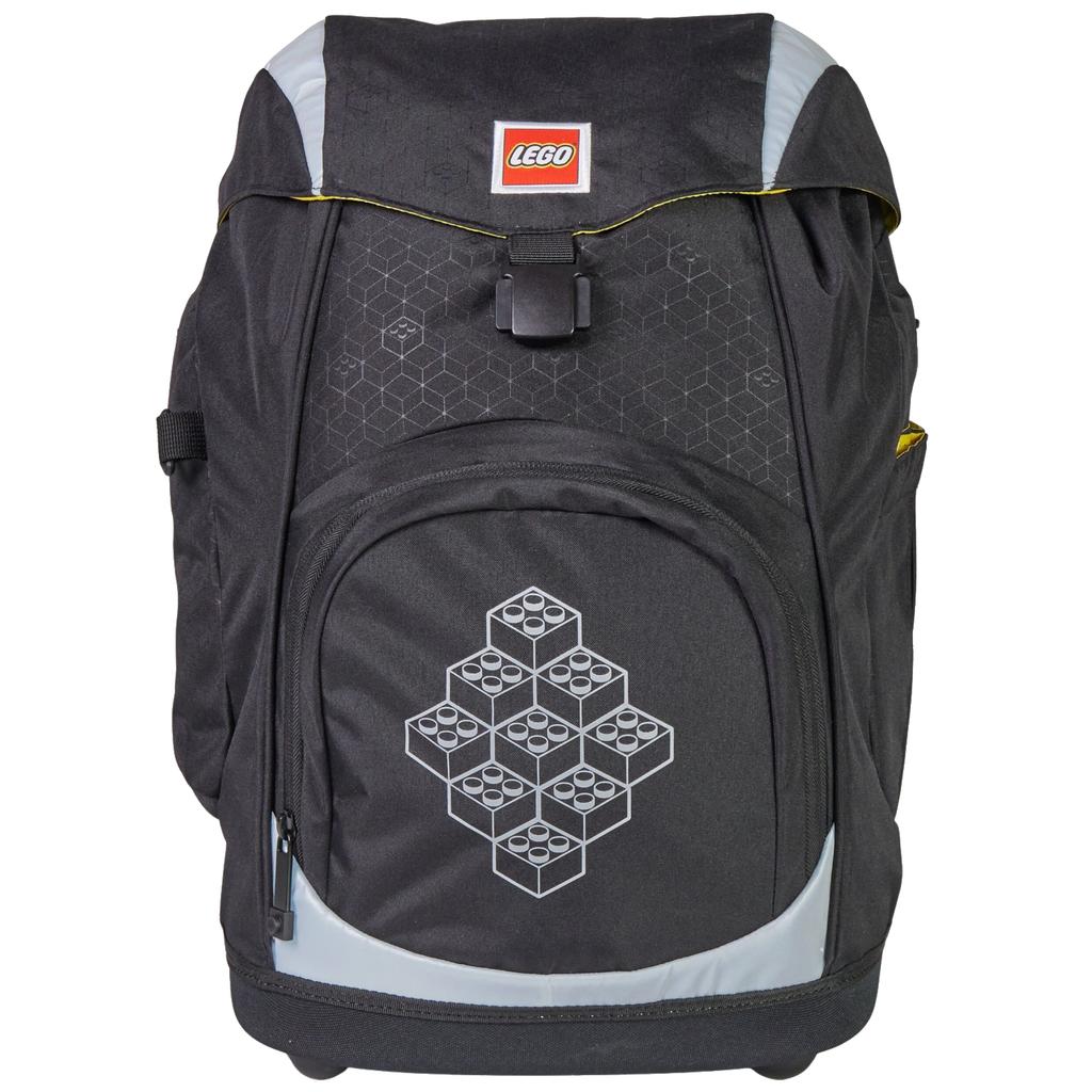 LEGO Bricks Nielsen School Bag, for Boy black Backpack