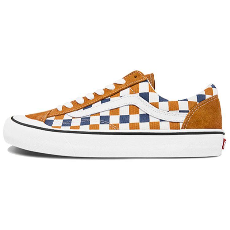 Vans Style 36 Checkerboard Low Top Skate Shoes Unisex Sneakers Blue Yellow VN0A3ZCJ25U