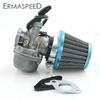 Motocross Carburetor Carb Carby with Air Cleaner Filter Universal for Motorbike Off-Road Sport Bike Manual Lever Choke Dirt