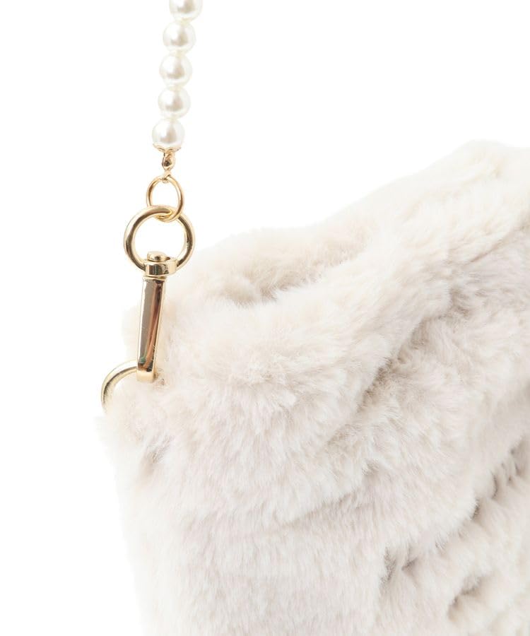 De Apparel Memorial Fur Pearl Mini Shoulder Bag for Lavender [Maison Fleur] Women,