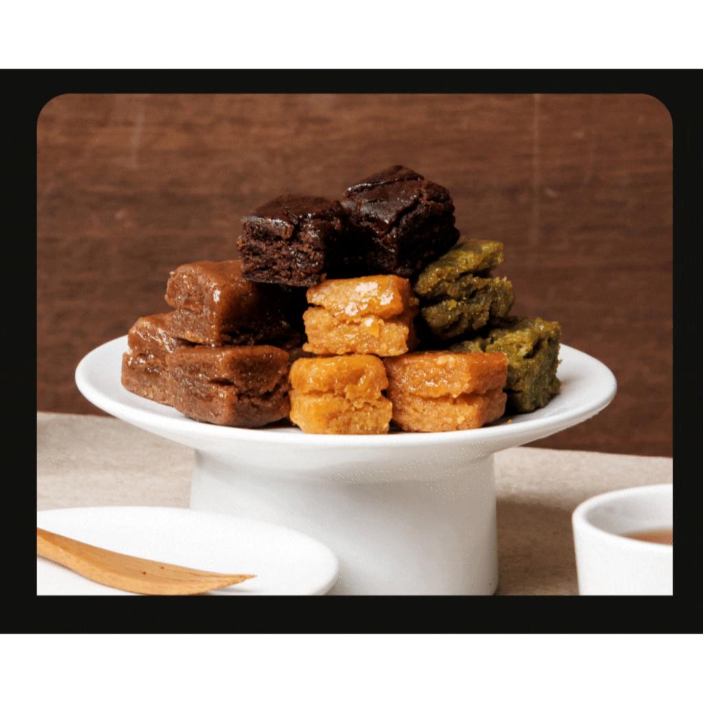 [YUMILKA] Mini One-Bite Yakgwa 130g 4Types(Matcha, Cinnamon, Brownie, Sweet Pumpkin)