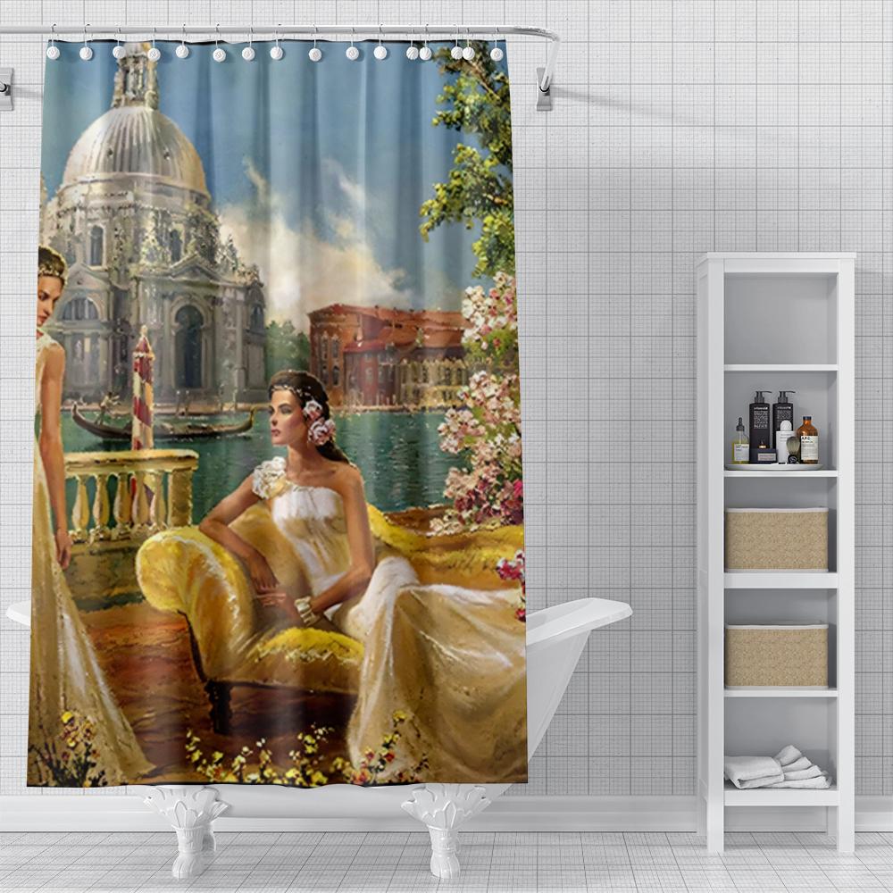 home shower curtains for bathroom Landscape animals waterproof fabric bathroom Curtains modern shower curtain 180x200 240x200