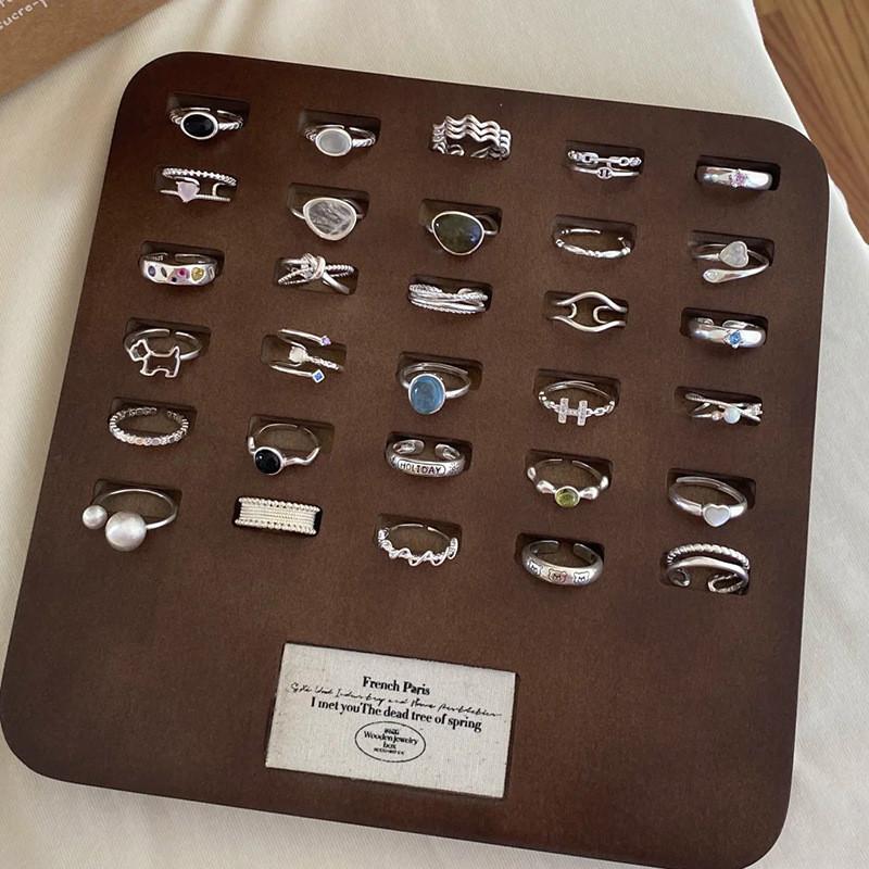 Silver Unique S925 Ring For Women Summer Collection Fashionable Geometric Design Luxury Lightweight