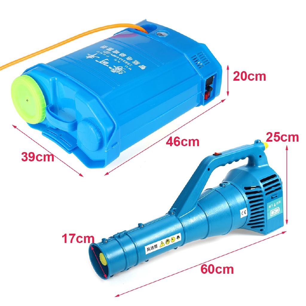 Pulverizador ULV Elétrico Portátil de 20L com Bateria Máquina de Desinfecção de Ultracapacidade 10-15M Pulverizador de Medicamentos de Combate