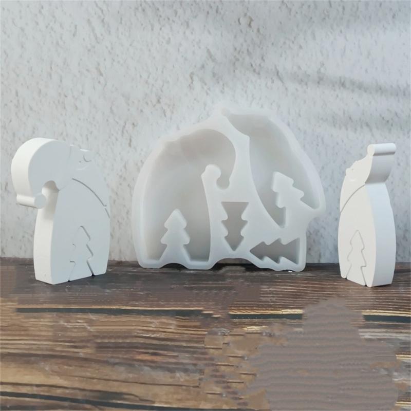 Christmas Santa Claus Mould Silicone Molds Ornament Molds Castings Molds Handmade Plasters Molds Craft Supplies