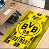 Custom Name Borussia Dortmund Printed Carpet Rug For Office Chair Living Room Bedroom Kitchen Room Decor Gifts