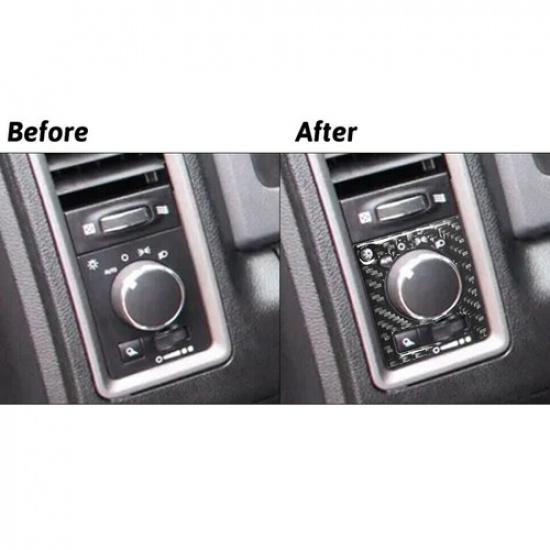 Carbon Fiber Interior Dim Light Control Cover Trim  Fits For RAM 1500 2013-2018