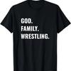 Christian Wrestler God Family Wrestling T-Shirt