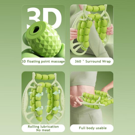 29 Roller Leg Massage Anti-Cellulite Lymphatic Drainage Deep Tissue Therapy Thighs Arm Back Shoulder Muscle Relaxation Massage Stick