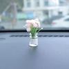 Creative Mini Simulation Sunflower Car Interior Center Console Decoration Crafts Cute Sweet Car Interior Accessories Gifts