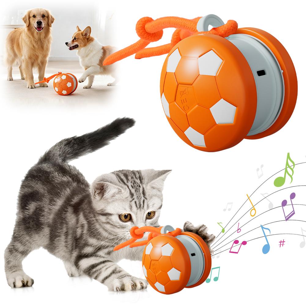 Automatic Electric Rolling Ball 2 Modes Rechargeable Dog Stimulation Toy To Keep Them Busy for Small To Medium Breeds