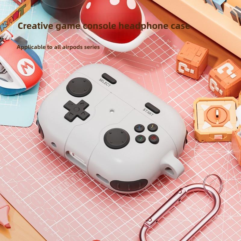 Divertente Custodia Protettiva Antiurto 3D Gameboy per AirPods Pro 3 Cover in Silicone per Cuffie Portachiavi per Airpods Pro 3 2025