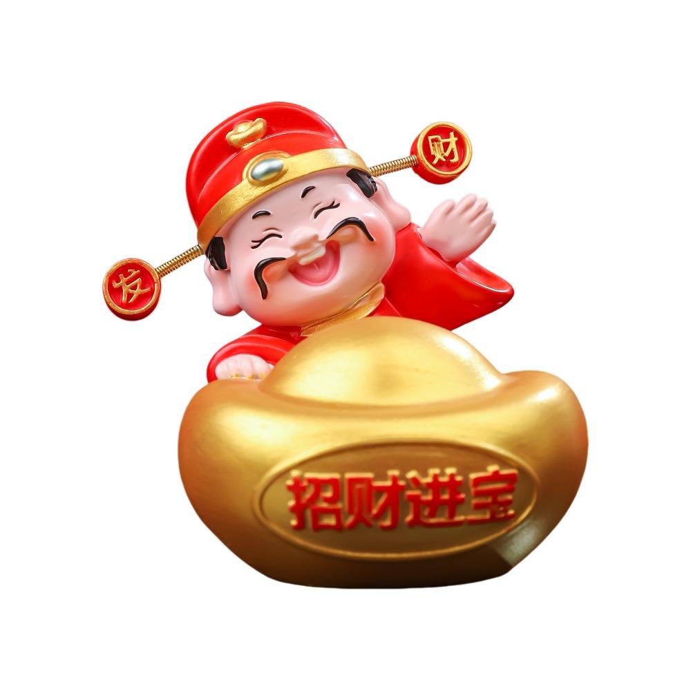 Resin 2026 Horse Year Mascot Statue Chinese God Figures Ornament  Spring Festival