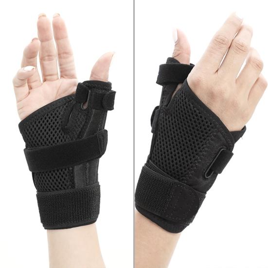 1Pc Thumb Wrist Stabilizer Breathable Compression Adjustable Left Right Hand Thumb Protection Wrist Wrap Recovery Use